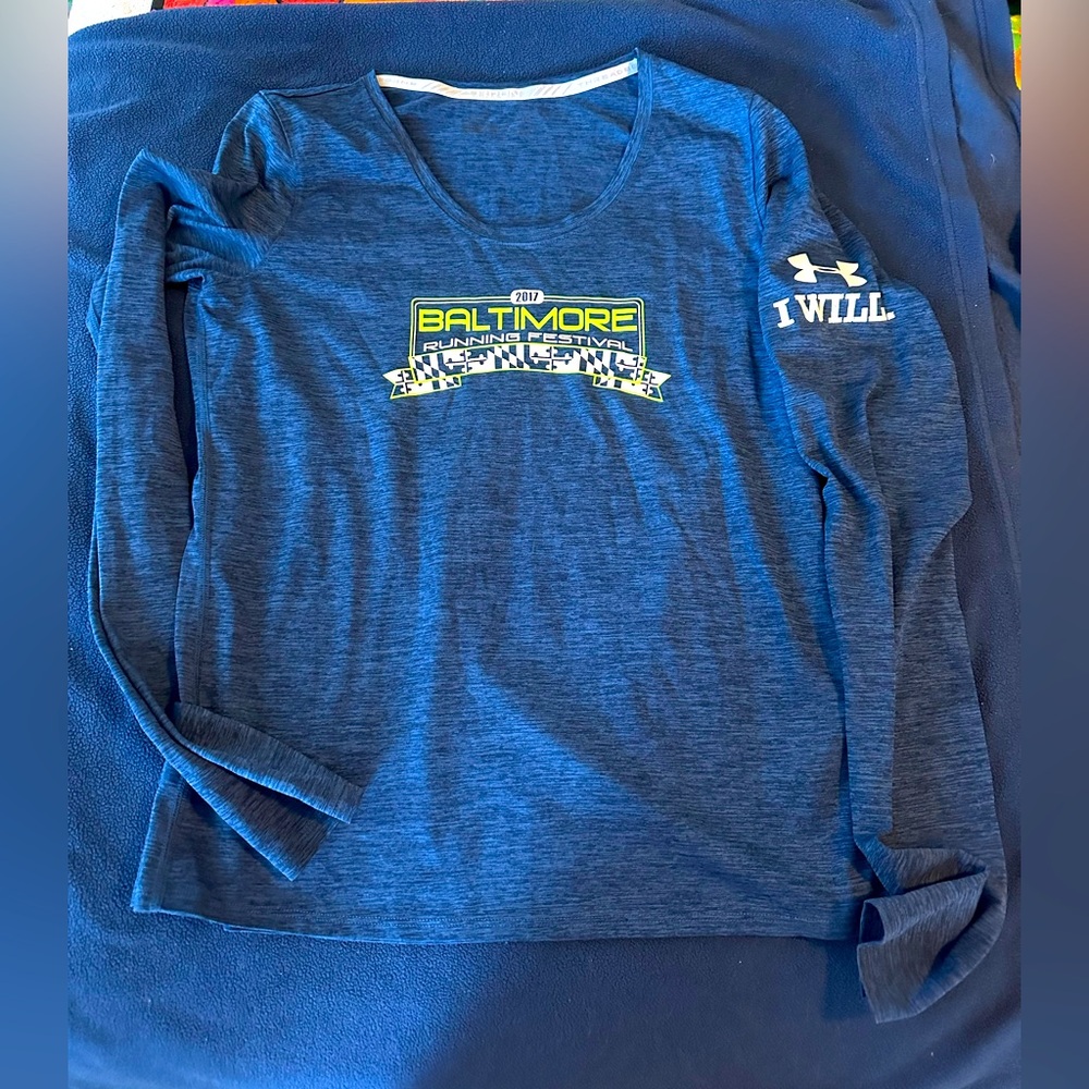 2017 Baltimore Marathon Under Armour Long Sleeve Tech Tee
